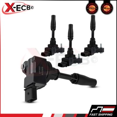 4PCS Ignition Coil Pack Fits 2013 2014 2015 2016 2017 2018 Cadillac ATS L4 2.0L - Image 1 of 4