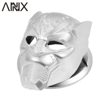 Cubierta de interruptor de botón de ajuste de parada de encendido para arranque de motor interior de automóvil Panther plateada Foto 1 de 4