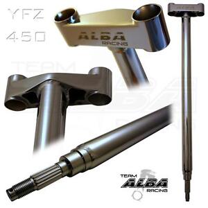 YFZ 450  06 & UP  Steering Stem +3/4" chromoly Chromed ARMAT by Alba Racing  650