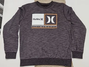 Hurley Sweatshirt Men's Medium Heathered Maroon Est. MCMXCIX Pullover - Picture 1 of 9
