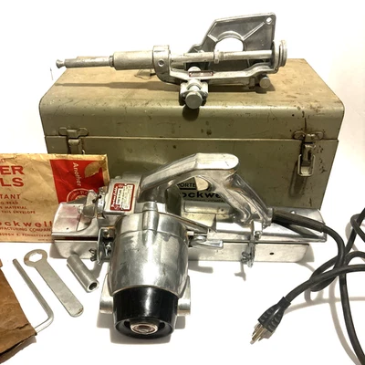 Rockwell Porter-Cable 126 Porta-Plane, 5014 Набор Резаковых Шлифовальных Машин с Чехлом США Работает - Изображение 1 из 4