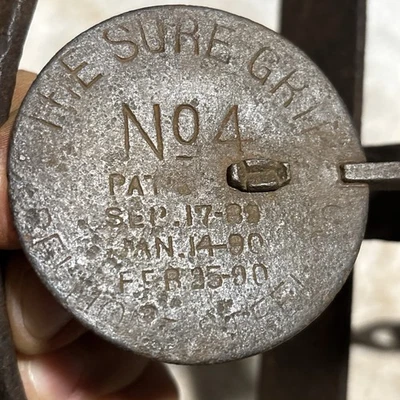 Vintage The Sure Grip Belmont Steel Double Long Spring Trap - Image 1 of 4