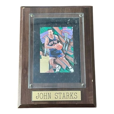 "Placa John Starks New York Knicks 8"" X 5,75""" Foto 1 de 2