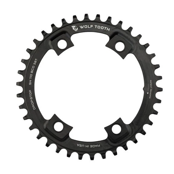 Plato Wolf Tooth Components 38T Drop-Stop: para Shimano Road 110 Foto 1 de 1