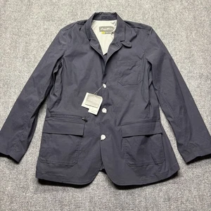 Giacca Eddie Bauer Travex Voyager II uomo alta 48 blu navy blazer viaggio NUOVO - Foto 1 di 9