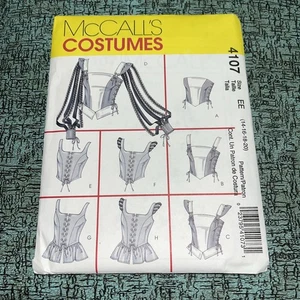 UNCUT FF Schnittmuster McCalls 4107 Renaissance Tops Trägertop neu Misses Größe 14-20 - Bild 1 von 2