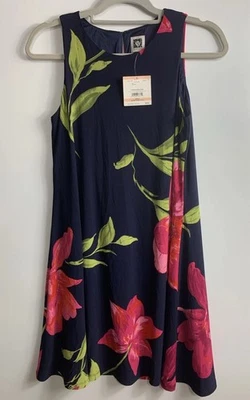 Anne Klein Floral Sleeveless Dress Size 2 US $99 Retail Deal Priced! Tropical - Image 1 of 4