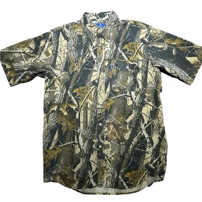 Camisa Beretta Para Hombres Grande Manga Corta Algodón Camuflada Realtree Madera Dura Ventilada Foto 1 de 4