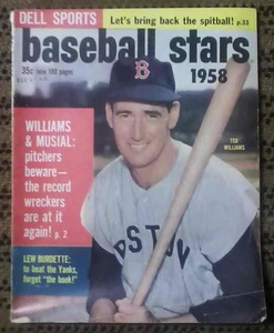 Dell Sports Baseball Stars #3 Ted Williams - Boston Red Sox Cover, Ex Condition! - Picture 1 of 1