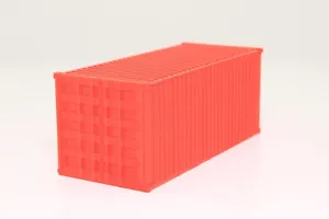 H0 Container Freight Container Red 20ft 1 Piece 1:87 New and in Original Packaging Railways - Picture 1 of 11