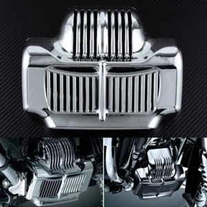 Chrome Oil Cooler Cover Fit For Harley Touring Models Electra Road Glide 2011-16 - Picture 1 of 6