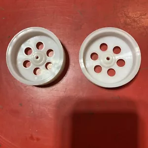 Vintage Rc Tamiya Kyosho 12mm Hex Pro Line 2530 Front Wheels White - Picture 1 of 6