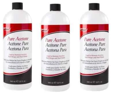 LOTE DE 3 BL Super Nail 32 oz 100 % acetona pura Foto 1 de 2