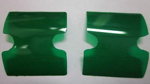 FORD FALCON XW XY DASH INDICATOR FLASHER GREEN LENS PAIR - Bild 1 von 3