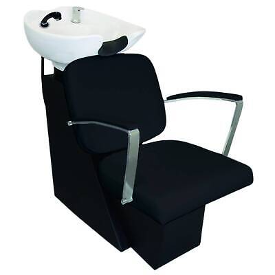 Backwash Salon Hair Chair Sink Shampoo Barber Hairdressing Back Washing Black • 510.52€