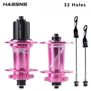 Hassns Pro 7 Pink Disc Hubs SRAM XD Freehub Front Rear Quick Release 32 Hole - Picture 1 of 4