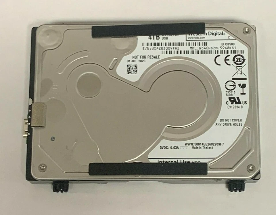 WD40NDZM-59A8KS1,  WESTERN DIGITAL USB C  4TB 31 JUL 2020 - Image 1 of 1