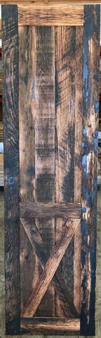Authentic Reclaimed 24" Natural Wood Barn Door - Bottom X - FREE LOCAL PICKUP Cover