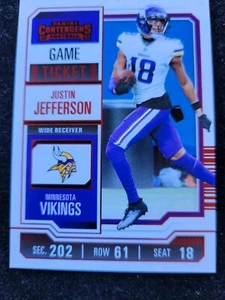 2023 Panini Contenders - Red Game Ticket #67 Justin Jefferson - Picture 1 of 1