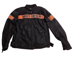 Chaqueta de motocicleta genuina Harley Davidson XL alta carcasa de polietileno borde de nailon para montar - Imagen 1 de 15