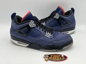 Air Jordan 4 Winter Loyal Blue 2019 Size 10.5 Used Rare Retro Authentic Blue MJ  - Picture 1 of 11