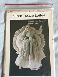 Patrón de muñeca de tela de ángel barroco original de Elinor Peace Bailey Little Old Lady - Imagen 1 de 2