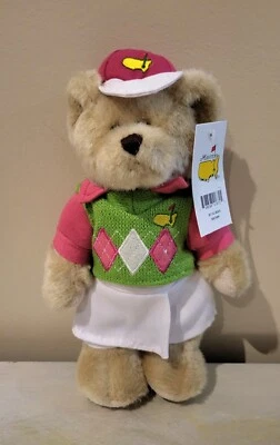 2015 Masters Golf Commemorative (Girl) Bear : 10" - Augusta National — 第 1/4 张图片