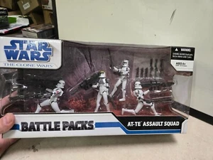 SEALED Hasbro 2008 Star Wars Clone Wars Battle Packs AT-TE Assault Squad - Picture 1 of 7