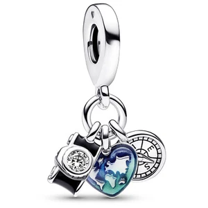 PANDORA Schmuck Charm-Anhänger Kamera, Herz & Kompass 792703C01 - Bild 1 von 5