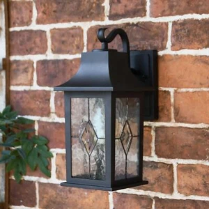 "Newham"" Traditionelle Outdoor Gartenleuchte Rechteckig Top Fix IP44 Wandlaterne" - Bild 1 von 6