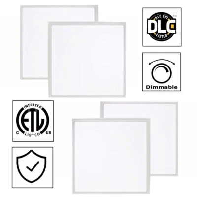 Luces de panel LED de 2x2 pies, accesorio de luces de techo LED de 5000K, regulable de 0-10 V Foto 1 de 4