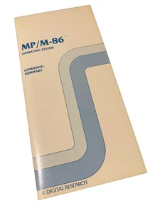 RESUMEN DE COMANDO MP/M-86 INVESTIGACIÓN DIGITAL DE COLECCIÓN 1982 ÚLTIMO COLECCIONABLE - Imagen 1 de 3