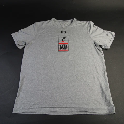Cincinnati Bearcats Under Armour Short Sleeve Shirt Men's Gray Used Cover