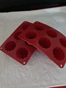 Juego 2 moldes antiadherentes de silicona para helado y pudín 2x6 - Imagen 1 de 3