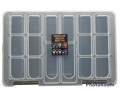 Bandeja doble de detección de metales compartimento ajustable encuentra caja 'Tabla de identificación de anillo' Foto 1 de 3