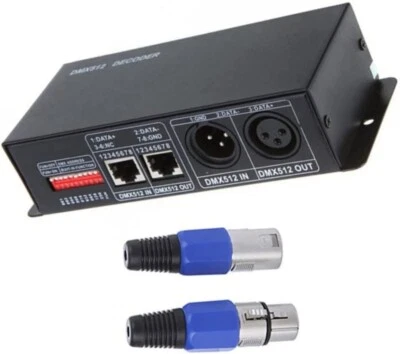 3CH DC12-24V RGBW DMX 512 Decoder LED Controller RGB LED DMX512 Decoder DMX512 - Image 1 of 4