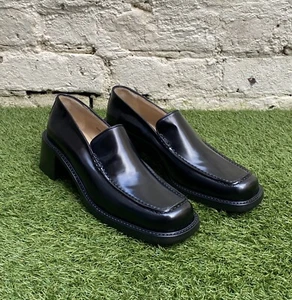 Mocasines para mujer Free Lance Paris punta cuadrada tacón cuero negro EU 41 UK 7.5 - Imagen 1 de 12