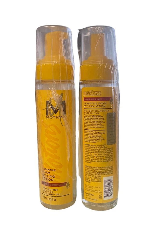 2 Motions Versatile Foam Styling Lotion Shea Butter Argan Oil  8.5 fl.oz/251ml - Image 1 of 1