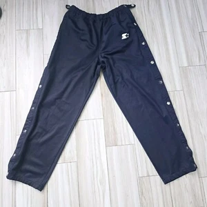Vintage Starter Blue Adjustable Snap tear away breakaway pants Men Medium - Picture 1 of 7