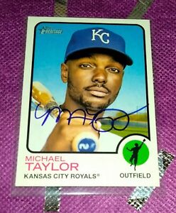 Topps Heritage 2022 Minnesota Twins Michael Taylor Autographed Signed Card #272