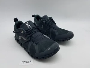 On Cloud 5 Waterproof Swiss Engineering Women's Size 8.5 Running Shoes Black - Picture 1 of 12