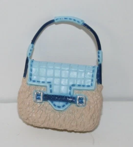 Mattel My Scene Barbie Doll Beige and Blue Shoulder Bag - Picture 1 of 3
