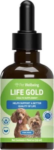 Pet Wellbeing Life Gold Health Support Supplement for Dogs 2oz. - Picture 1 of 8