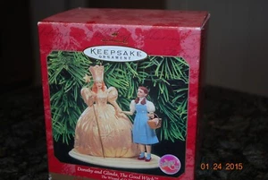 Hallmark Der Zauberer von Oz Serie 1998 Dorothy & Glinda, Der gute Hexenständer NEU - Bild 1 von 3