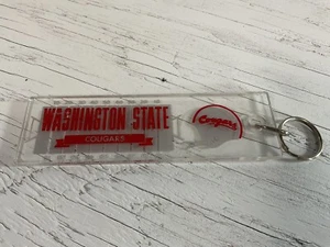 Washington State Cougars Keychain RecycledFashionShopCom - Picture 1 of 7