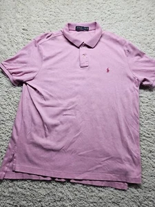 Ralph Lauren Poloshirt Herren XXL 2XL Rosa Classic Fit Pony Soft Touch - Bild 1 von 5
