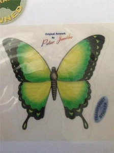 STICKER BUTTERFLY# STTF103A YW BUTTERFLY YELLOW X4 - Picture 1 of 1
