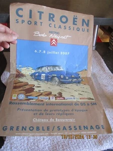 Ancienne Affiche Citroën Sport Classique Meeting 2007 Dessin DS A.L Schaeffer - Imagen 1 de 10