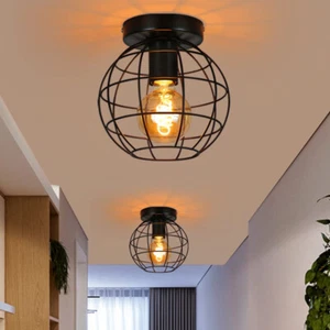 Retro Lampe Vintage Deckenleuchte Wandspot matt Industrie Wohnzimmer Flur E27 - Bild 1 von 14