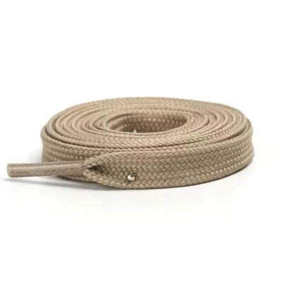 Khaki Flat Replacement Shoe Laces Strings Work Casual Boot Sneakers Hiking #5001 - Image 1 of 4